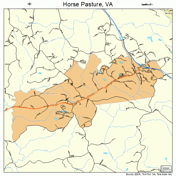 Horse Pasture, VA street map