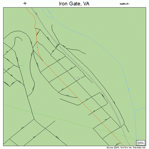 Iron Gate, VA street map