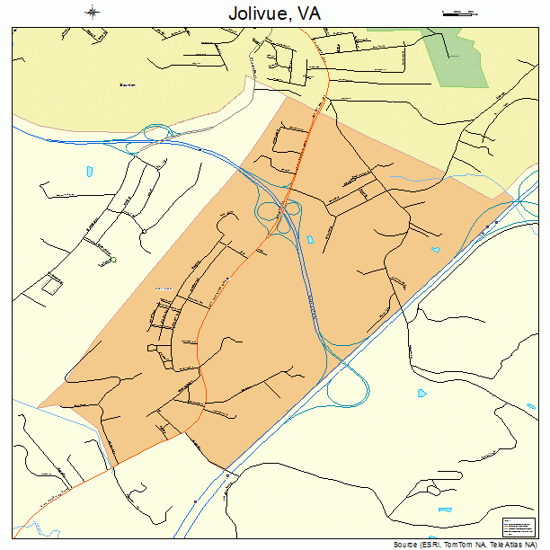 Jolivue, VA street map