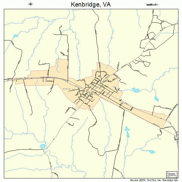 Kenbridge, VA street map