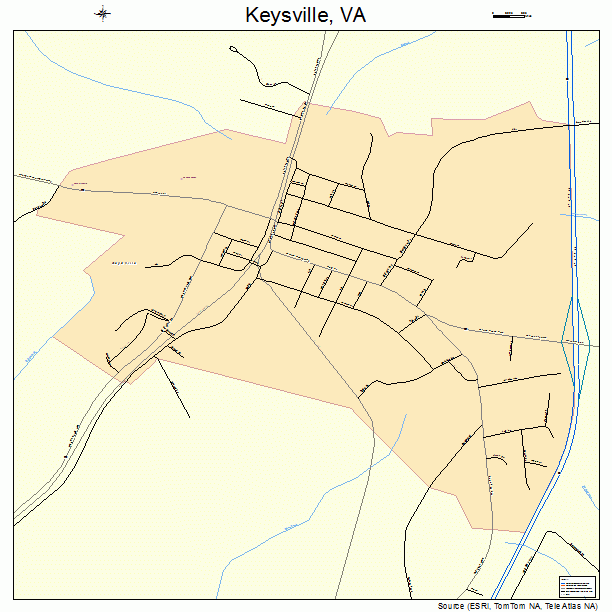 Keysville, VA street map