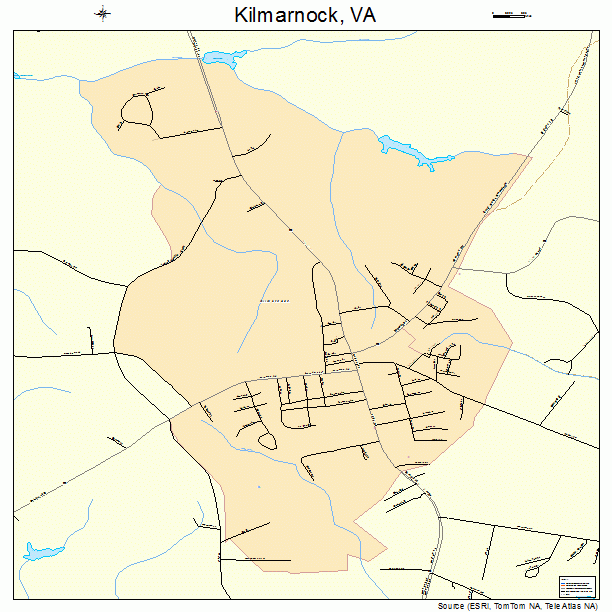 Kilmarnock, VA street map