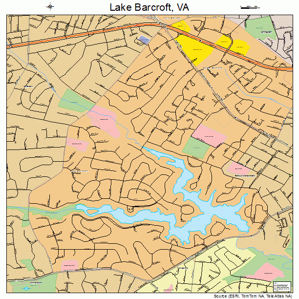 Lake Barcroft, VA street map