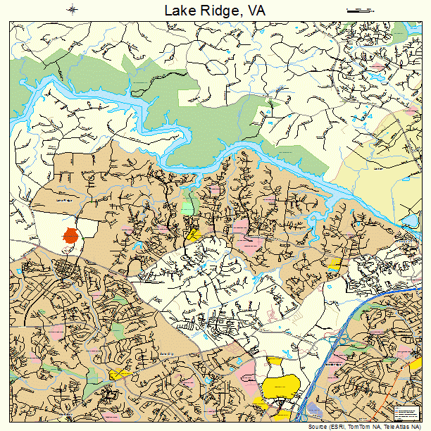 Lake Ridge, VA street map