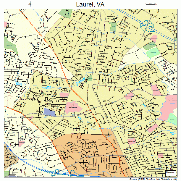 Laurel, VA street map
