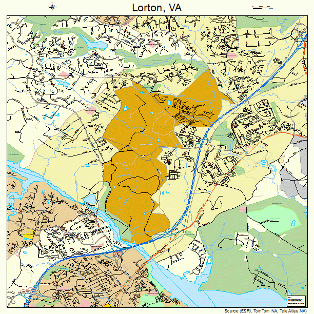 Lorton, VA street map