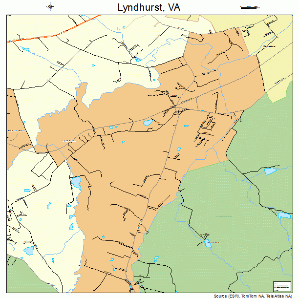 Lyndhurst, VA street map