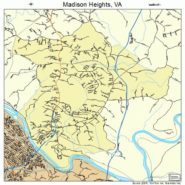 Madison Heights, VA street map