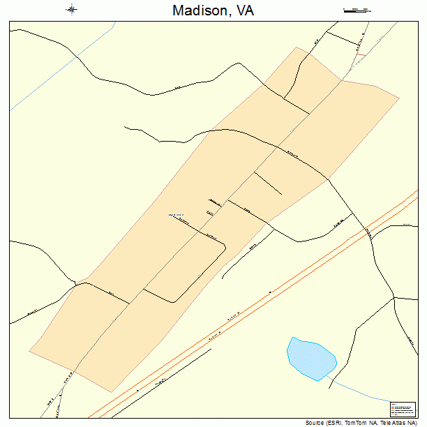 Madison, VA street map