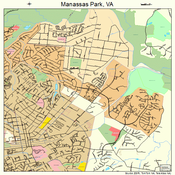 Manassas Park, VA street map