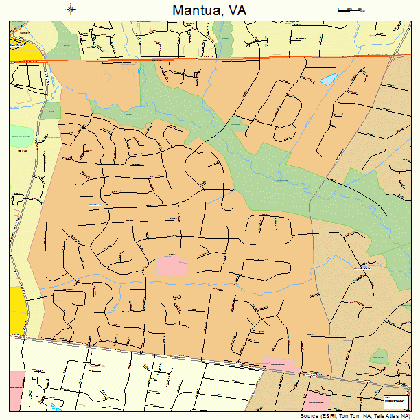 Mantua, VA street map