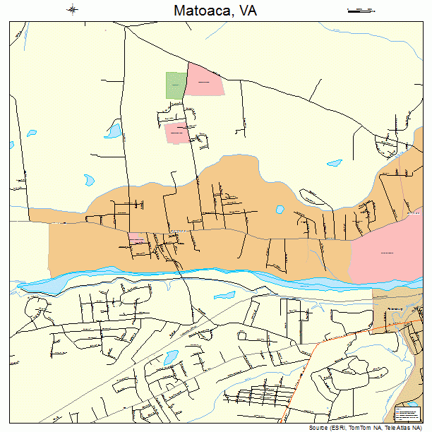 Matoaca, VA street map