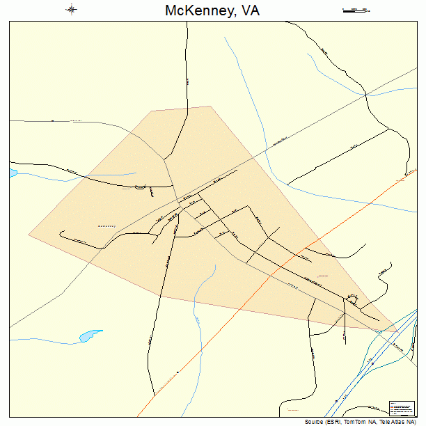 McKenney, VA street map
