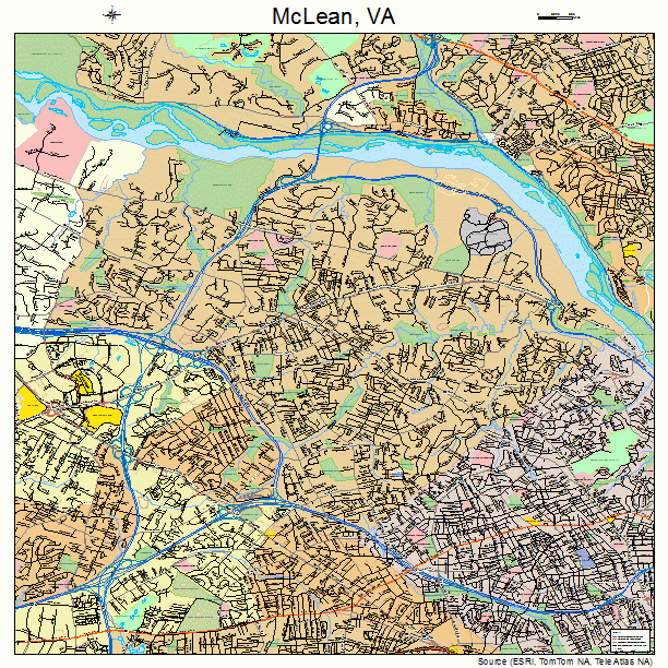 McLean, VA street map