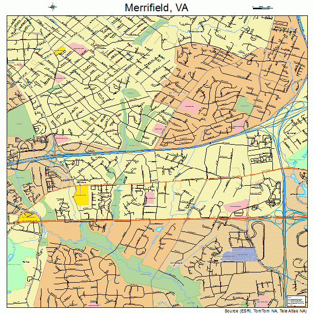 Merrifield, VA street map