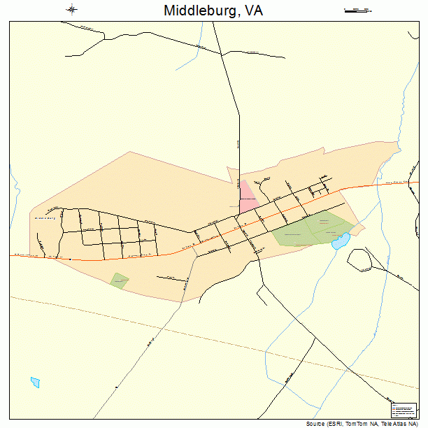 Middleburg, VA street map