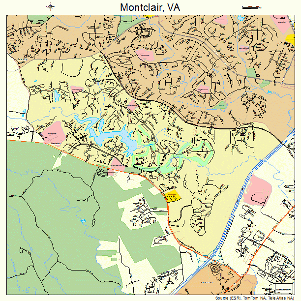 Montclair, VA street map