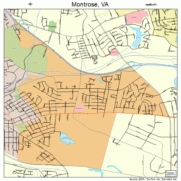 Montrose, VA street map