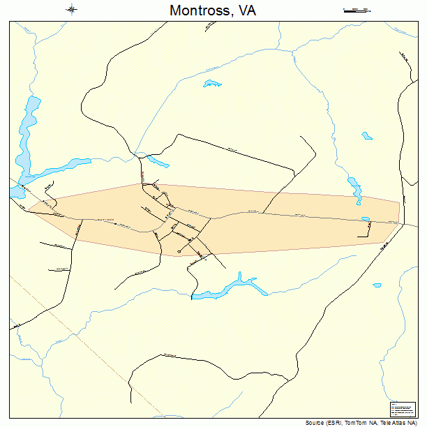 Montross, VA street map