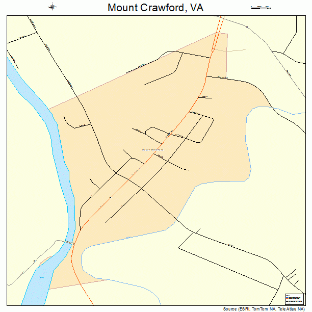 Mount Crawford, VA street map