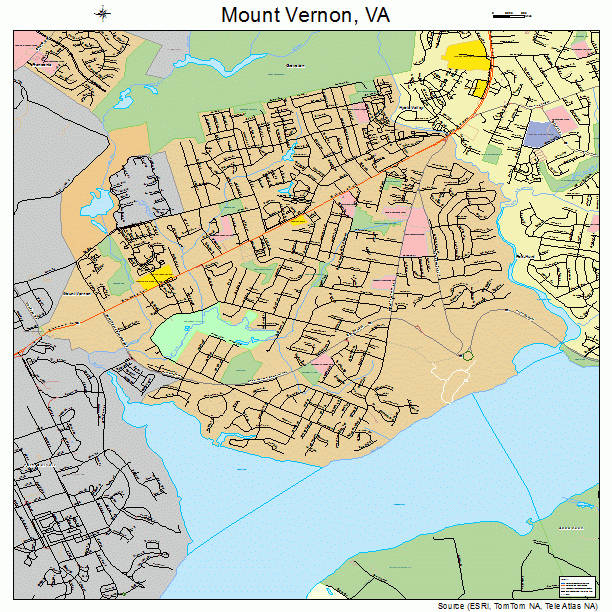 Mount Vernon, VA street map