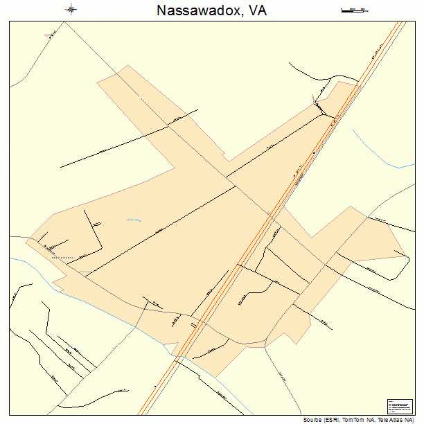 Nassawadox, VA street map
