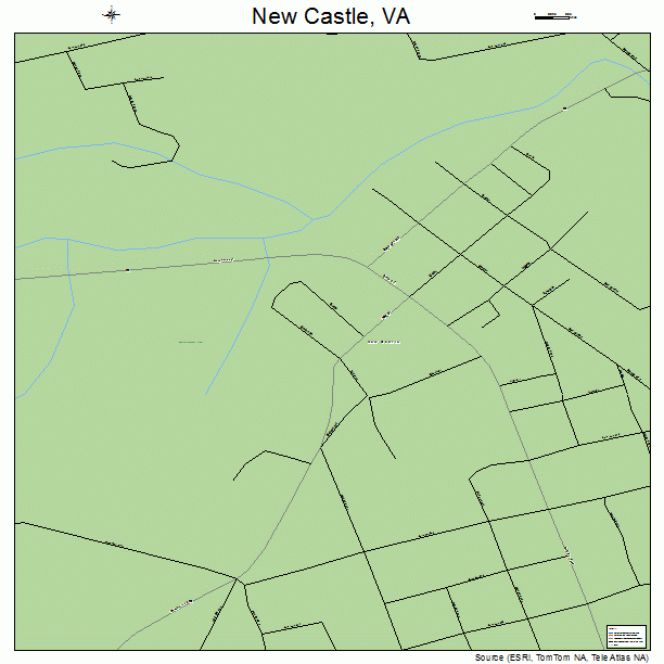 New Castle, VA street map