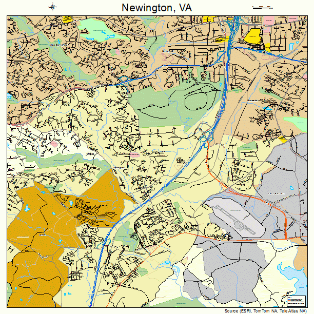 Newington, VA street map