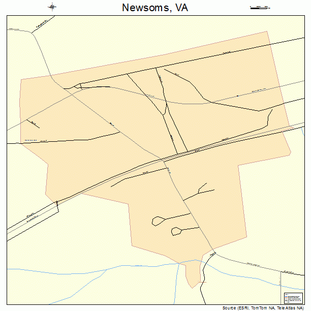 Newsoms, VA street map