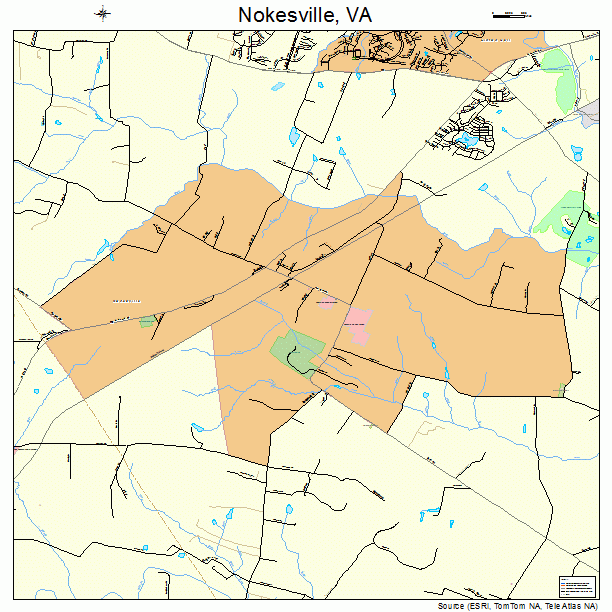 Nokesville Virginia Street Map 5156464