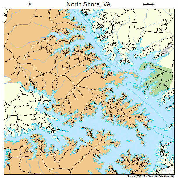 North Shore, VA street map