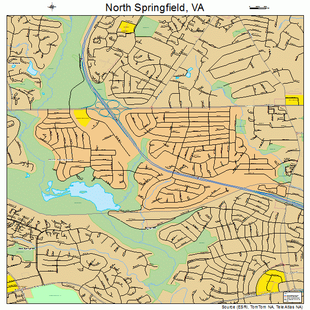North Springfield, VA street map