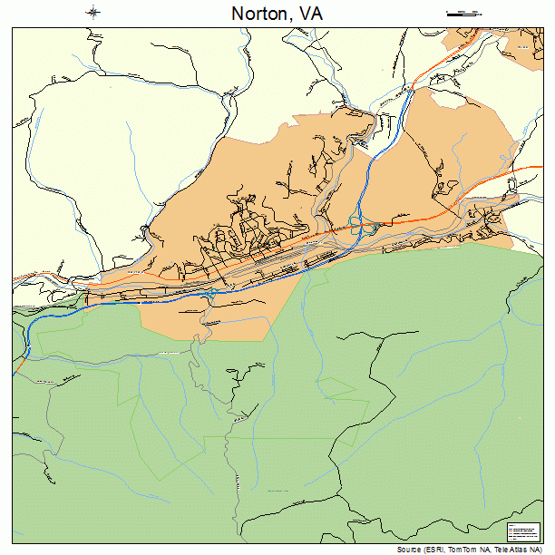 Norton, VA street map