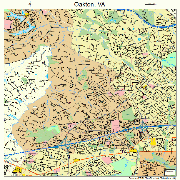 Oakton, VA street map