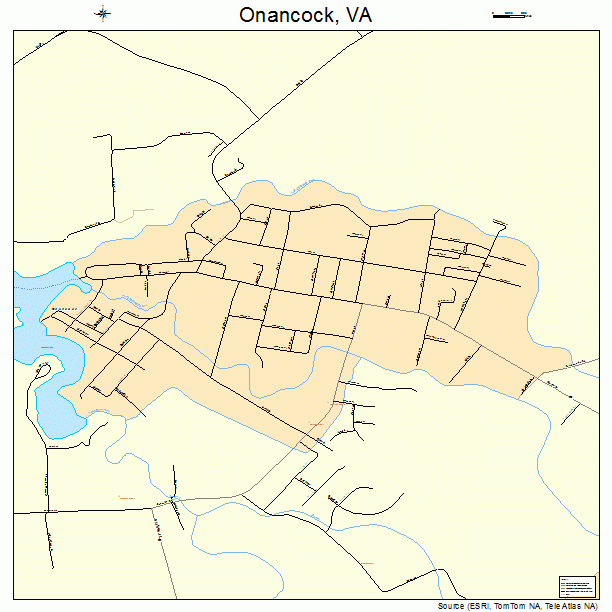 Onancock, VA street map