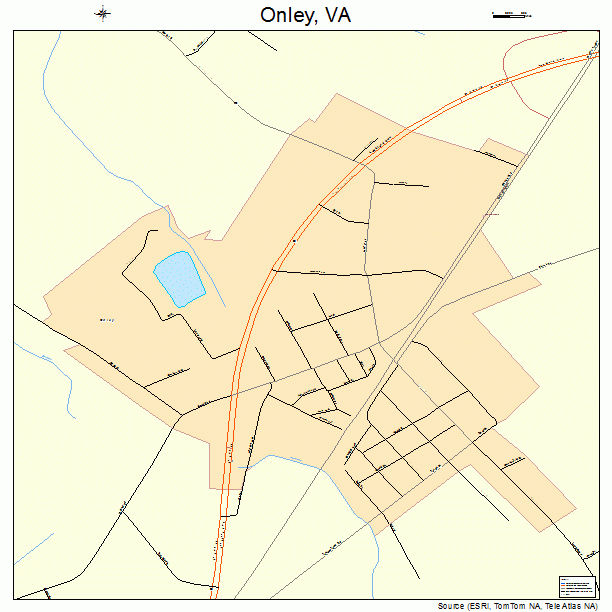 Onley, VA street map