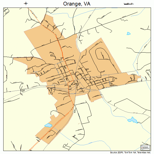 Orange, VA street map