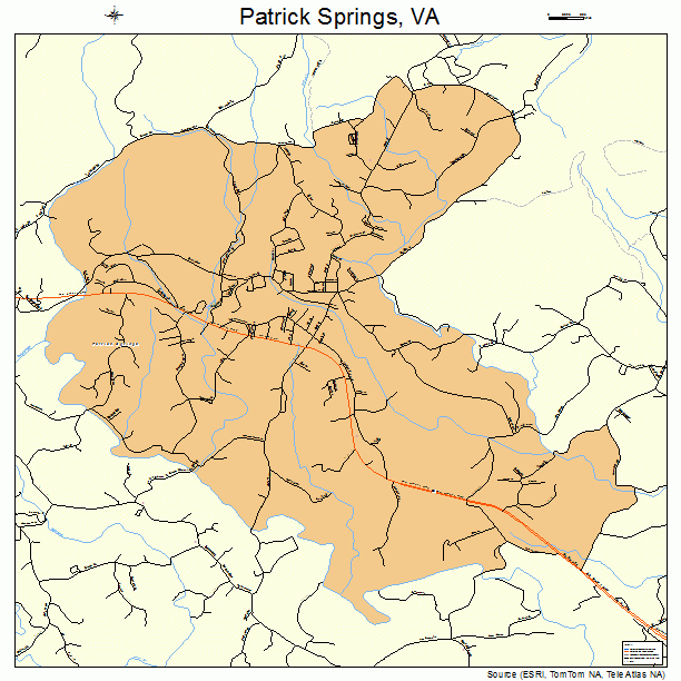 Patrick Springs, VA street map