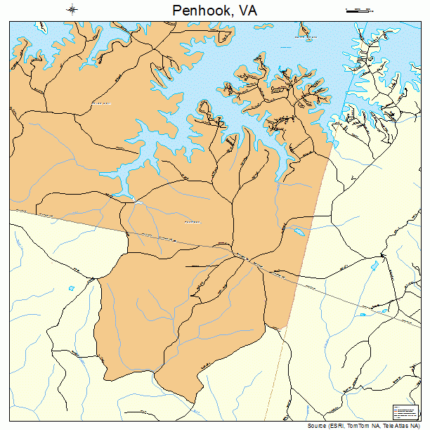 Penhook, VA street map