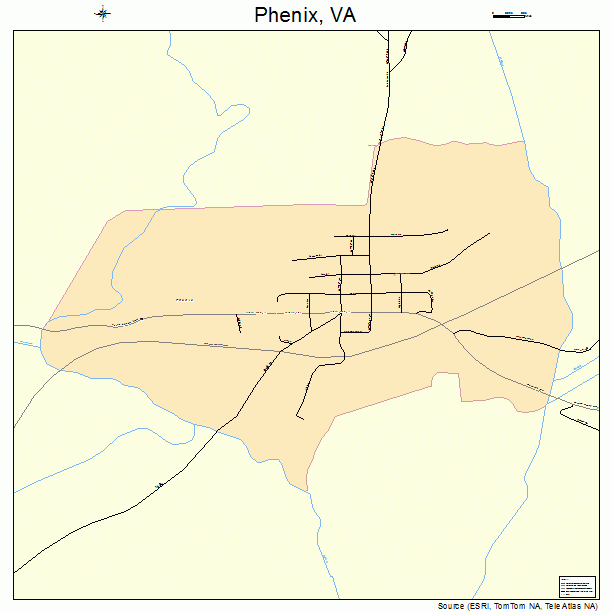 Phenix, VA street map