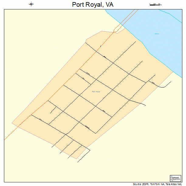 Port Royal, VA street map