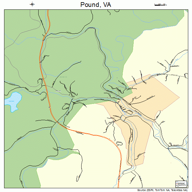 Pound, VA street map