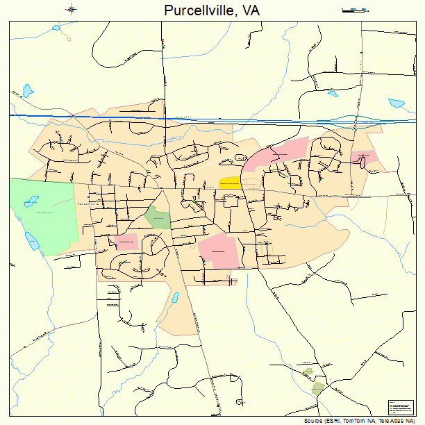 Purcellville, VA street map
