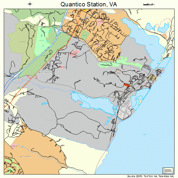 Quantico Station, VA street map