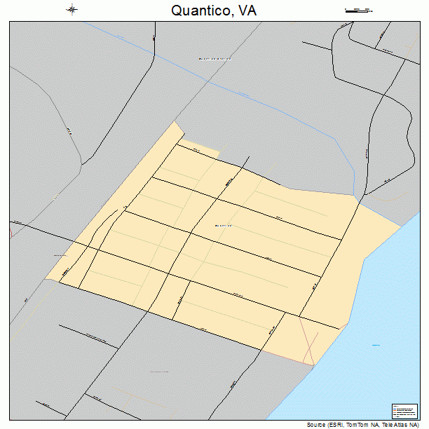 Quantico, VA street map