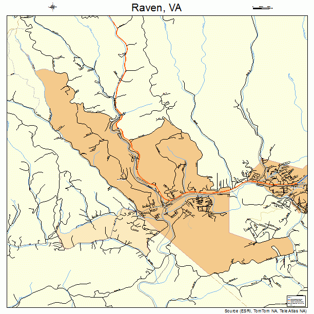 Raven, VA street map