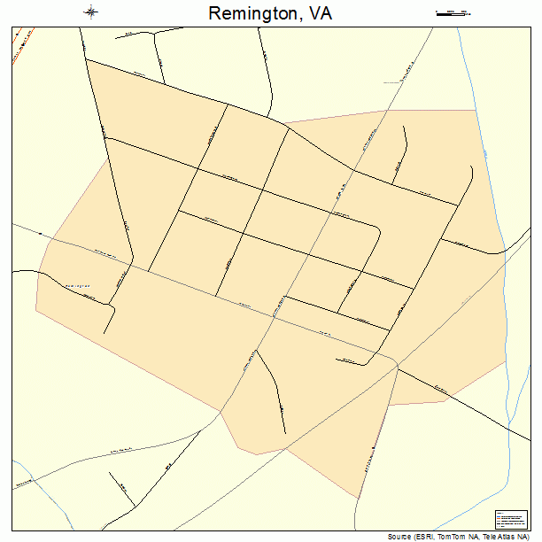 Remington, VA street map