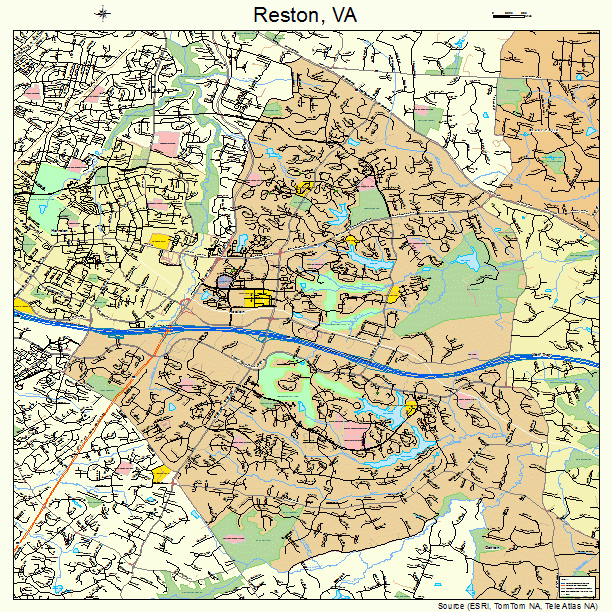 Reston, VA street map