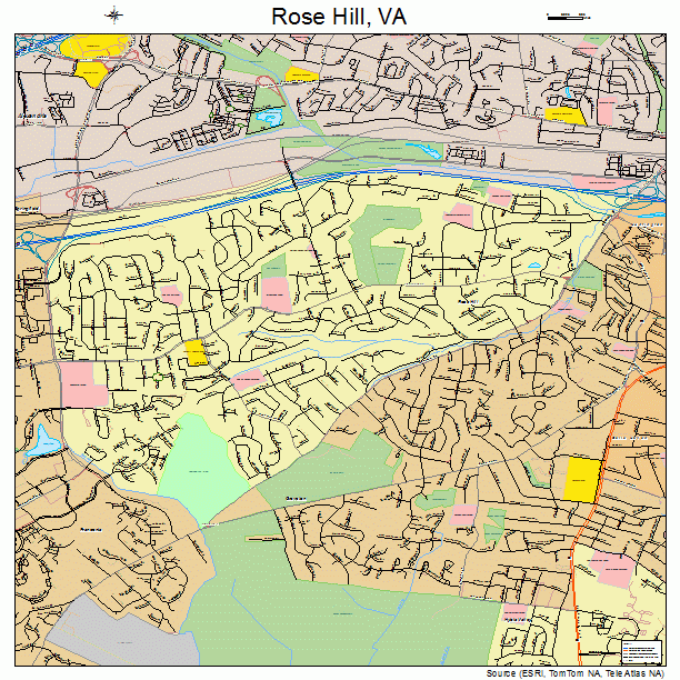 Rose Hill, VA street map