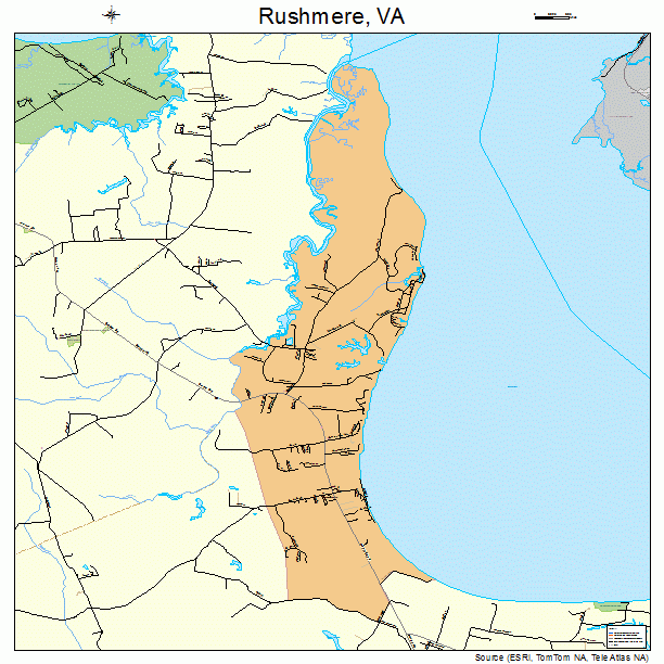 Rushmere, VA street map